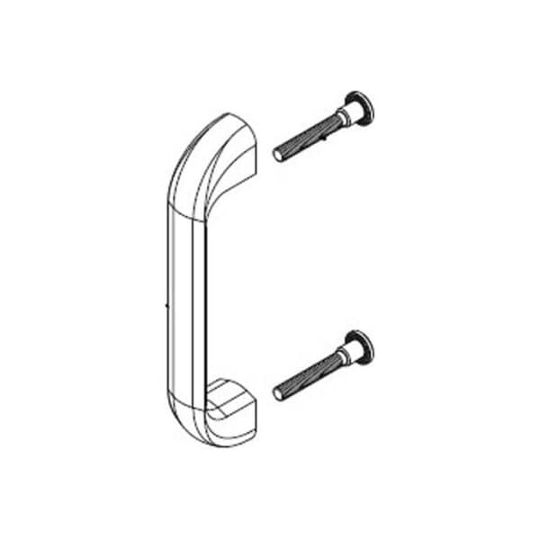 Bradley Toilet Partition Door Pull Kit, Zamak, Baked Enamel - HDWT-Z0138
